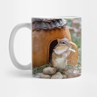 Chipmunk waiting for a visitor Mug